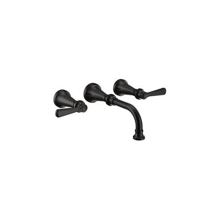 Moen Colinet Trad Wallmount Lever Bl TS44104BL